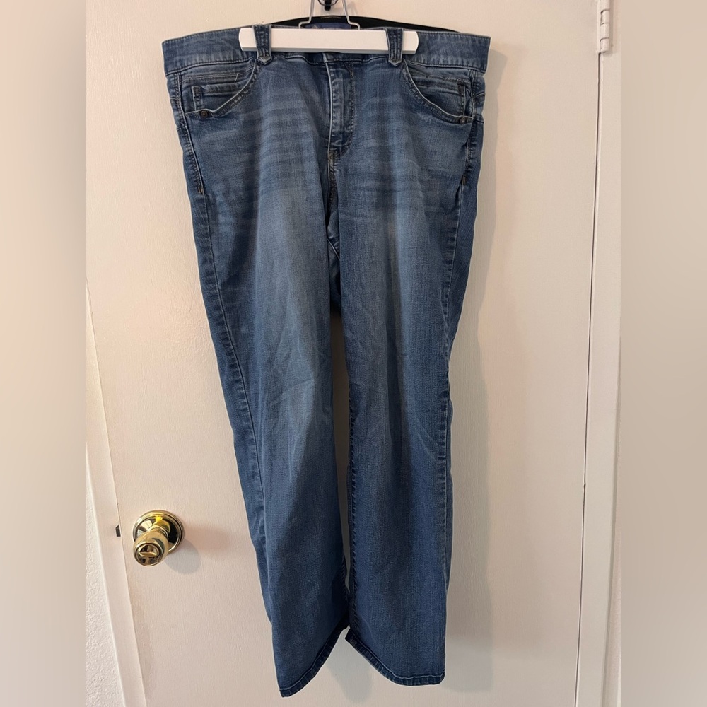 Democracy "Ab"solution Elastic Jeans Straight Leg Blue 16